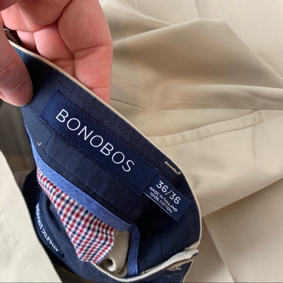 Bonobos Athletic Straight Khaki Dress Pants 36 - Picture 4 of 8